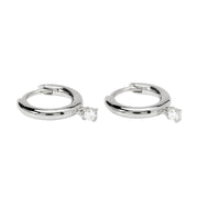 Mabina Orecchini a cerchio con pendente in diamante lab-grown 563895